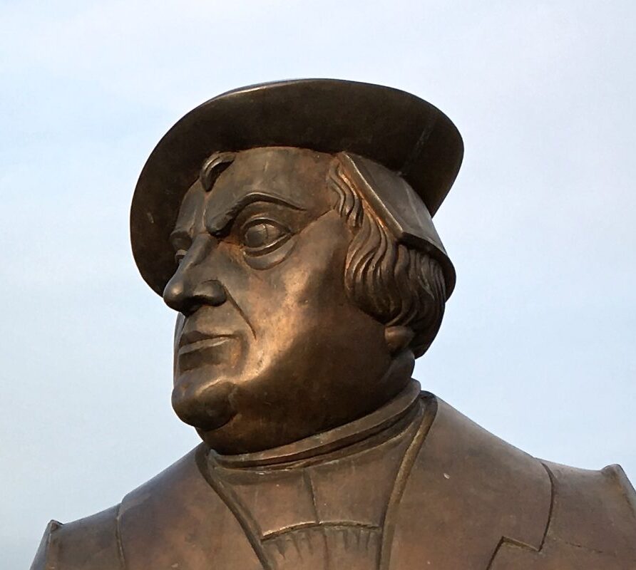 Portrait Skulptur Philipp Melanchthon aus Bronze
